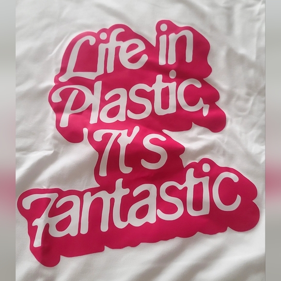 LIFE IN PLASTIC IS FANTASTIC SHIRT - Picture 2 of 3